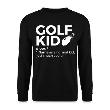 Golf Spieler Spruch Geschenkidee - Unisex Pullover - Schwarz - Vorne - Alina (178cm) & Michal (187cm)
