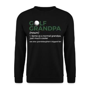 Golf Player Saying Gift Idea - Unisex Sweatshirt - black - Front - Alina (178cm) & Michal (187cm)