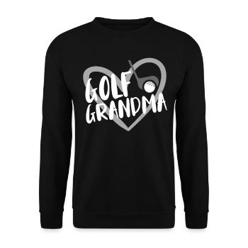 Joueur de golf disant idée cadeau - Sweat-shirt Unisexe - noir - Devant - Alina (178cm) & Michal (187cm)