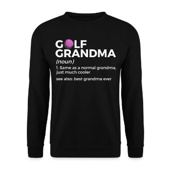 Golf Player Saying Gift Idea - Unisex Sweatshirt - black - Front - Alina (178cm) & Michal (187cm)