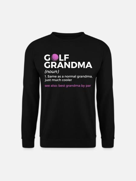 Golf Spieler Spruch Geschenkidee - Unisex Pullover - Schwarz