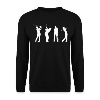 Golf Player Saying Gift Idea - Unisex Sweatshirt - black - Front - Alina (178cm) & Michal (187cm)