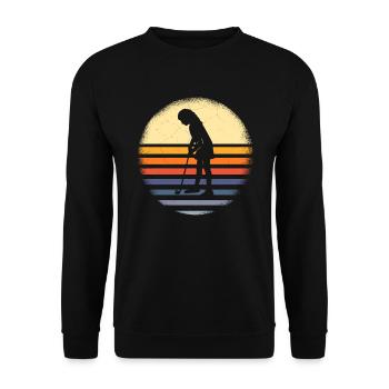 Golf Player Saying Gift Idea - Unisex Sweatshirt - black - Front - Alina (178cm) & Michal (187cm)