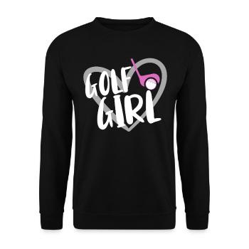 Golf Player Saying Gift Idea - Unisex Sweatshirt - black - Front - Alina (178cm) & Michal (187cm)