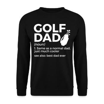 Golf Player Saying Gift Idea - Unisex Sweatshirt - black - Front - Alina (178cm) & Michal (187cm)