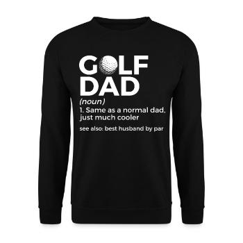 Joueur de golf disant idée cadeau - Sweat-shirt Unisexe - noir - Devant - Alina (178cm) & Michal (187cm)