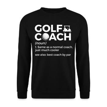 Golf Player Saying Gift Idea - Unisex Sweatshirt - black - Front - Alina (178cm) & Michal (187cm)