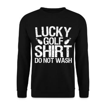 Golf Player Saying Gift Idea - Unisex Sweatshirt - black - Front - Alina (178cm) & Michal (187cm)