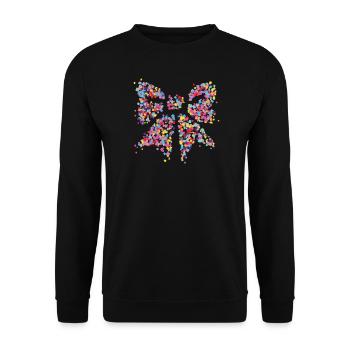 Kostümersatz Clown Fliege Karneval Konfetti Jeck - Unisex Pullover - Schwarz - Vorne - Alina (178cm) & Michal (187cm)