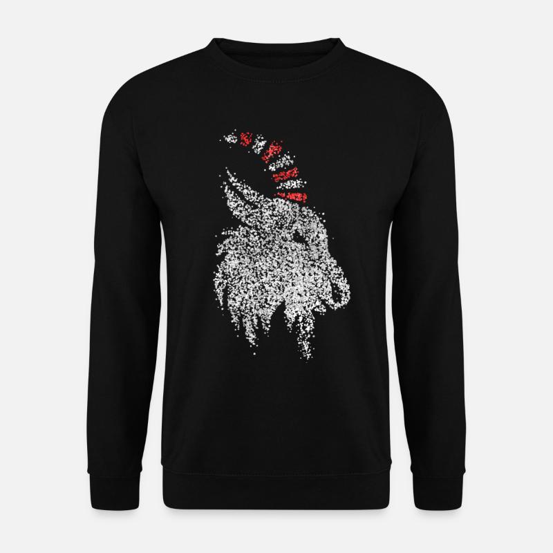 Geißbock Köln Kölner Rot Weiß Karneval Konfetti - Unisex Pullover - Schwarz