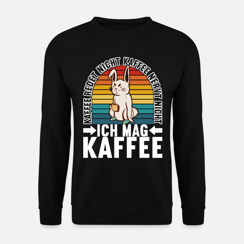 Kaffee Kaffeetrinker - Unisex Pullover - Schwarz