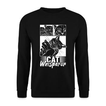 Amoureux des chats - Sweat-shirt Unisexe - noir - Devant - Alina (178cm) & Michal (187cm)