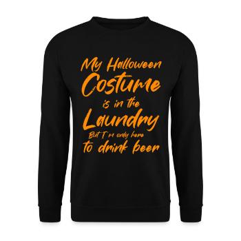Le costume d’Halloween est dans la blanchisserie uniquement ici pour D - Sweat-shirt Unisexe - noir - Devant - Alina (178cm) & Michal (187cm)