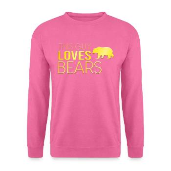 Cet homme aime les ours - Sweat-shirt Unisexe - rose - Devant