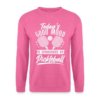 Pickleball La bonne humeur d’aujourd’hui est - Sweat-shirt Unisexe - rose - Devant