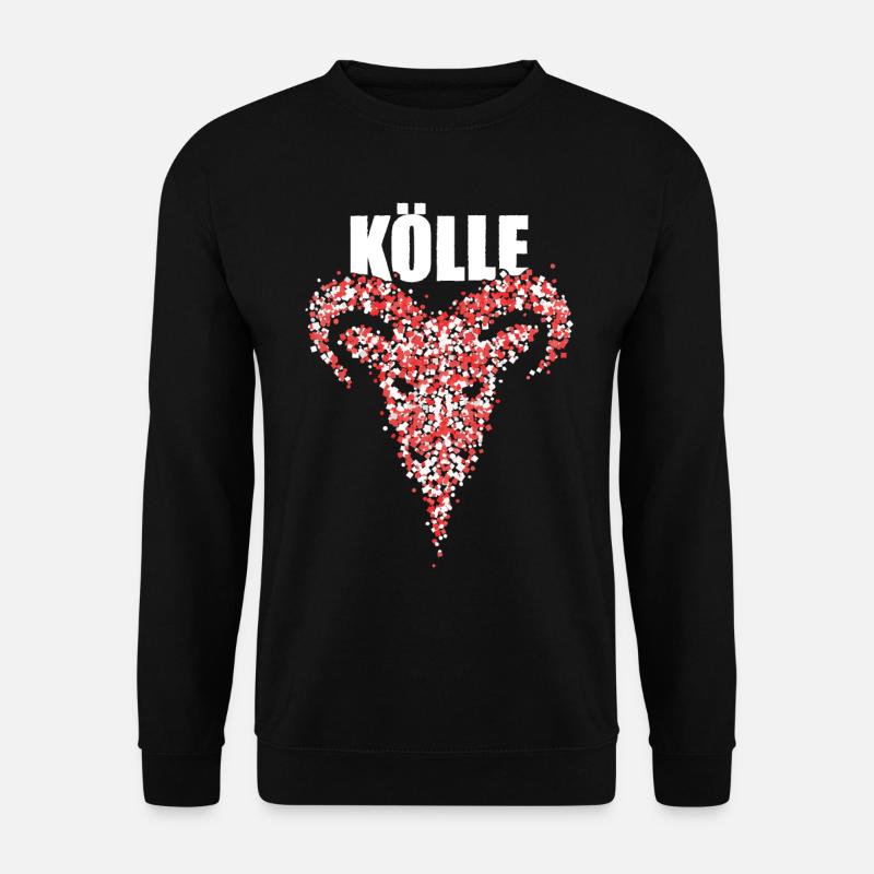 Kölle Köln Rot Weiß Karneval Fussball Kostümersatz - Unisex Pullover - Schwarz