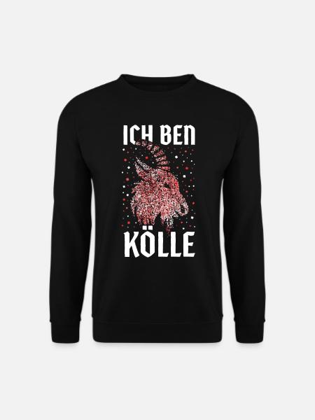 Kölle Köln Rot Weiß Karneval Kostümersatz Konfetti - Unisex Pullover - Schwarz