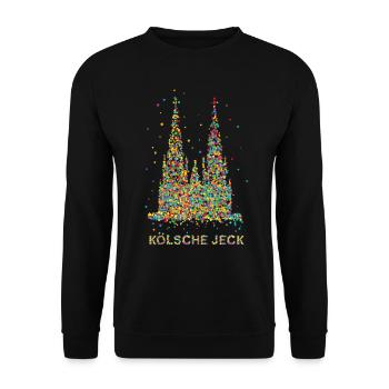 Confetti in the Heart Carnival Carnival Costume Replacement - Unisex Sweatshirt - black - Front - Alina (178cm) & Michal (187cm)