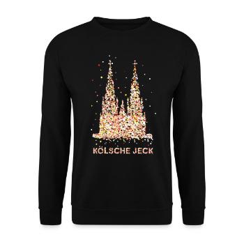 Kölsche Jeck Costume De remplacement Costume Carnaval - Sweat-shirt Unisexe - noir - Devant - Alina (178cm) & Michal (187cm)