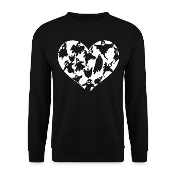 Halloween Party Halloween Ghosts Halloween Ghost H - Unisex Sweatshirt - black - Front - Alina (178cm) & Michal (187cm)