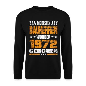 Bauherr Geburtstag Die Besten Bauherren wurden - Unisex Pullover - Schwarz - Vorne - Alina (178cm) & Michal (187cm)