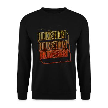 Hildesheim Allemagne City Skyline Font - Sweat-shirt Unisexe - noir - Devant - Alina (178cm) & Michal (187cm)