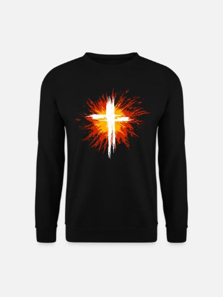 Kreuz Gipfelkreuz Berg Gipfel Jesus Gott - Unisex Pullover - Schwarz