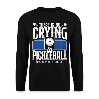 Pickleball Il n’y a pas de pleurs - Sweat-shirt Unisexe - noir - Devant - Alina (178cm) & Michal (187cm)