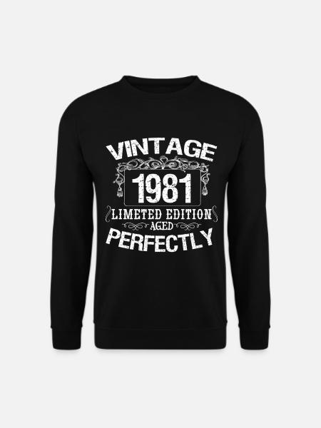 1981 Limited Edition | Vintage 1981 aged perfectly - Sweat-shirt Unisexe - noir