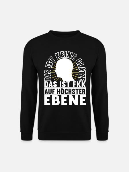 Glatze Glatzkopf - Unisex Pullover - Schwarz
