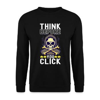 Programmer Cyber Security - Unisex Sweatshirt - black - Front - Alina (178cm) & Michal (187cm)