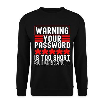 Programmer Cyber Security - Unisex Sweatshirt - black - Front - Alina (178cm) & Michal (187cm)