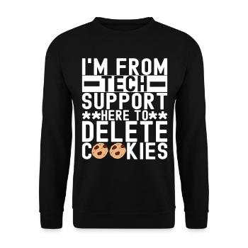 Programmer Cyber Security - Unisex Sweatshirt - black - Front - Alina (178cm) & Michal (187cm)