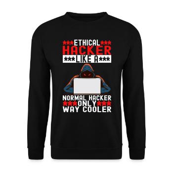 Programmer Cyber Security - Unisex Sweatshirt - black - Front - Alina (178cm) & Michal (187cm)