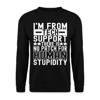 Programmer Cyber Security - Unisex Sweatshirt - black - Front - Alina (178cm) & Michal (187cm)