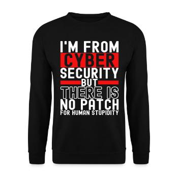 Programmer Cyber Security - Unisex Sweatshirt - black - Front - Alina (178cm) & Michal (187cm)