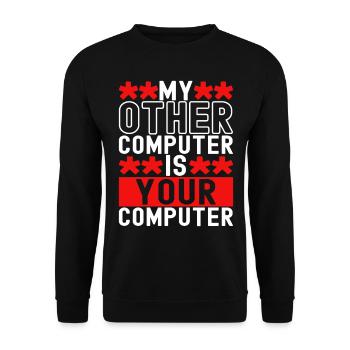 Programmer Cyber Security - Unisex Sweatshirt - black - Front - Alina (178cm) & Michal (187cm)