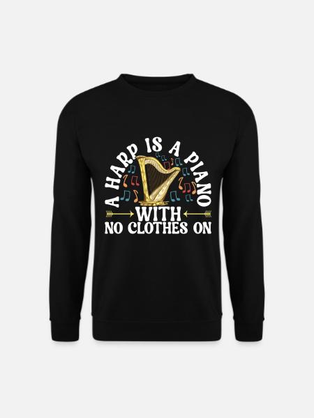Harp Harp Player - Unisex Sweatshirt - black