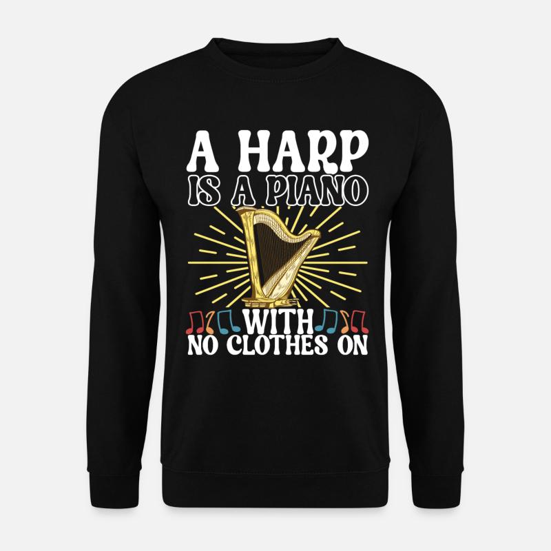 Harp Harp Player - Unisex Sweatshirt - black