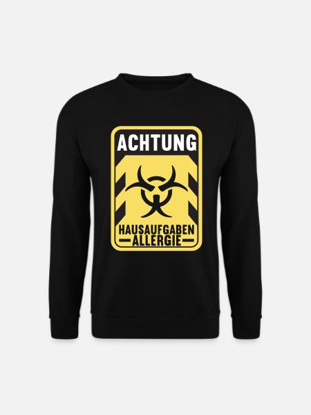 Hausaufgaben Schüler - Unisex Pullover - Schwarz