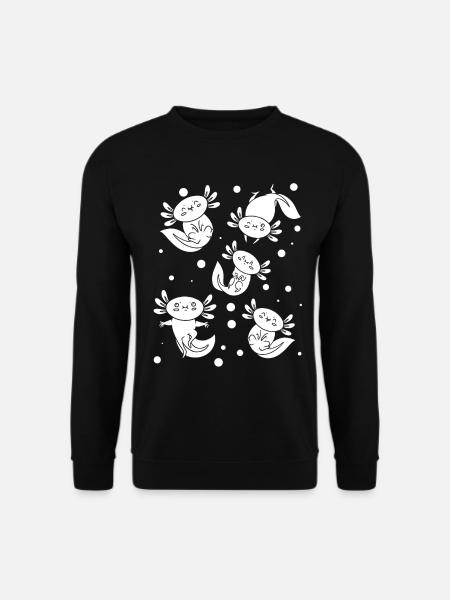 Axolotl Many Axolotls Cute Axolotls - Unisex Sweatshirt - black