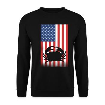 Cancer Cadeau Crevette Crabe Homard Scorpion - Sweat-shirt Unisexe - noir - Devant - Alina (178cm) & Michal (187cm)