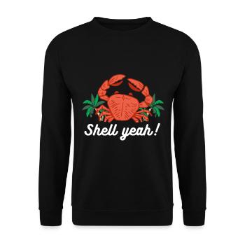 Crabe Tshirt Crabe Crevettes Scorpion Homard - Sweat-shirt Unisexe - noir - Devant - Alina (178cm) & Michal (187cm)