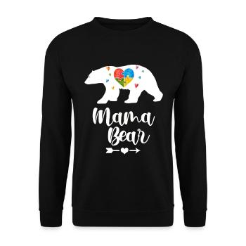 Autistic Autism Autism Awareness Day Asperger's Child - Unisex Sweatshirt - black - Front - Alina (178cm) & Michal (187cm)