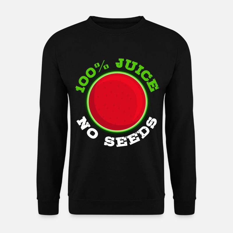 Funny Vasectomy Sterilization Watermelon - Unisex Sweatshirt - black