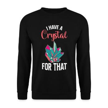 Yoga Namaste Crystal Collector Chakra - Sweat-shirt Unisexe - noir - Devant - Alina (178cm) & Michal (187cm)