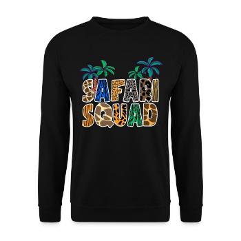 Afrique Été Vacances en famille Voyage Safari Zoo - Sweat-shirt Unisexe - noir - Devant - Alina (178cm) & Michal (187cm)