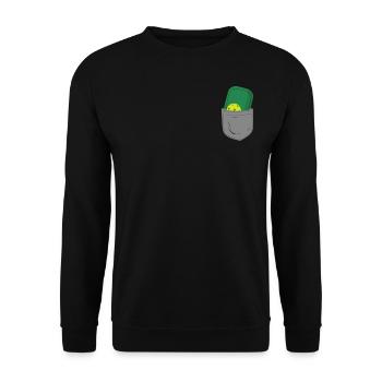 Pickleball Pocket - Unisex Pullover - Schwarz - Vorne - Alina (178cm) & Michal (187cm)