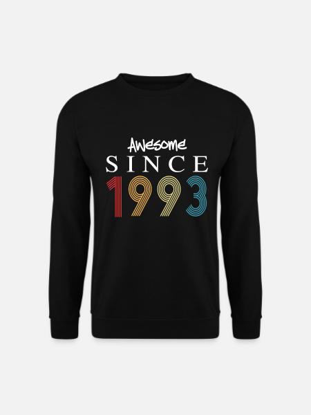 Awesome Since 1993 Geburtstag 1993 Vintage 1993 - Unisex Pullover - Schwarz