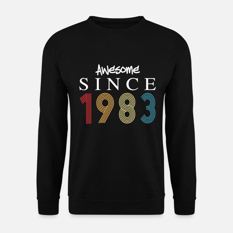 Awesome Since 1983 Geburtstag 1983 Vintage 1983 - Unisex Pullover - Schwarz